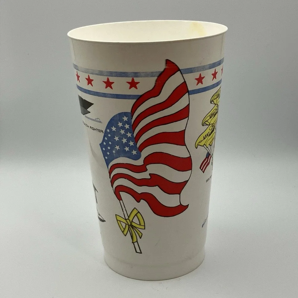 3 - Vintage US Air Show Souvenir Cups / Plastic /‎ USA The Collectibles / Canada